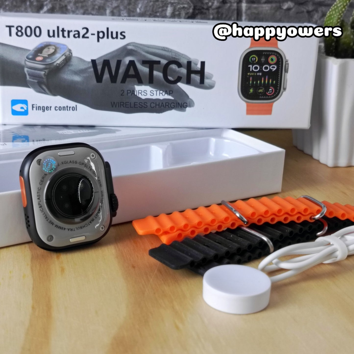 T800 ULTRA 2 PLUS -SMARTWATCH EN 2 COLORES Y MARCO EN TITANIO