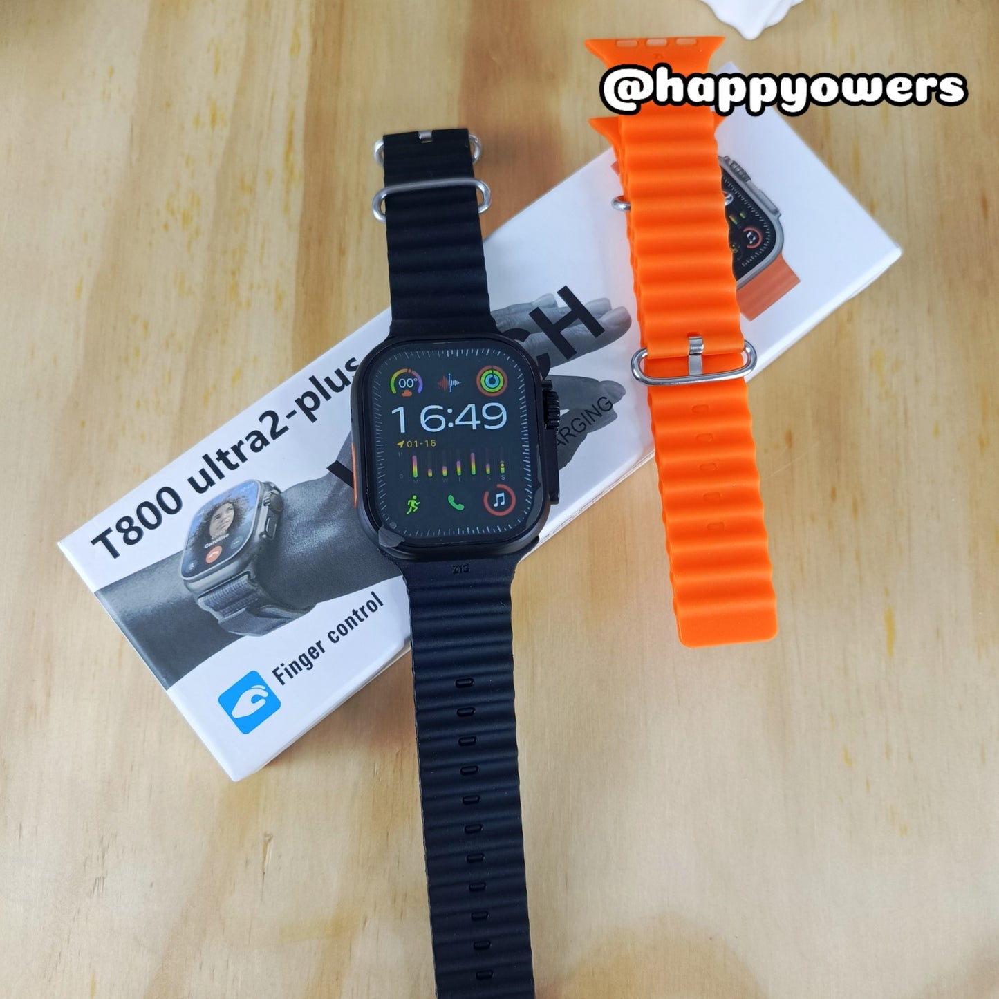 T800 ULTRA 2 PLUS -SMARTWATCH EN 2 COLORES Y MARCO EN TITANIO