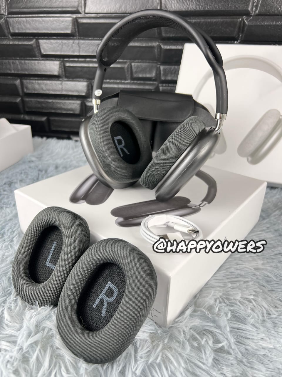 AIRPODS MAX CALIDAD 1.1 | DOBLE REPUESTO DE ALMOHADILLA MAGNÉTICA MÁS ESTUCHE EN CUERO