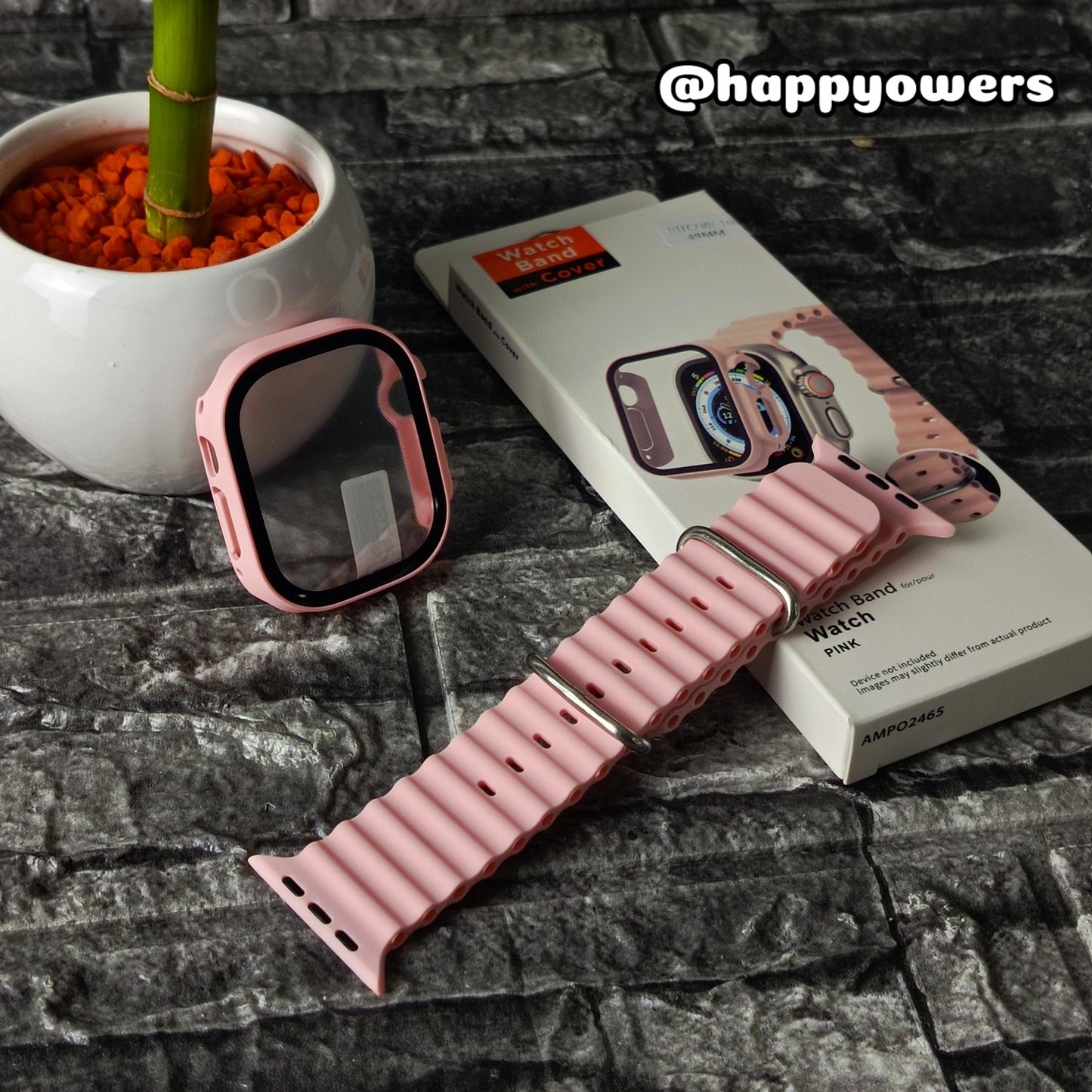 SUPER COMBO CORREA OCEAN BAND + CASE 49 MM DISEÑOS