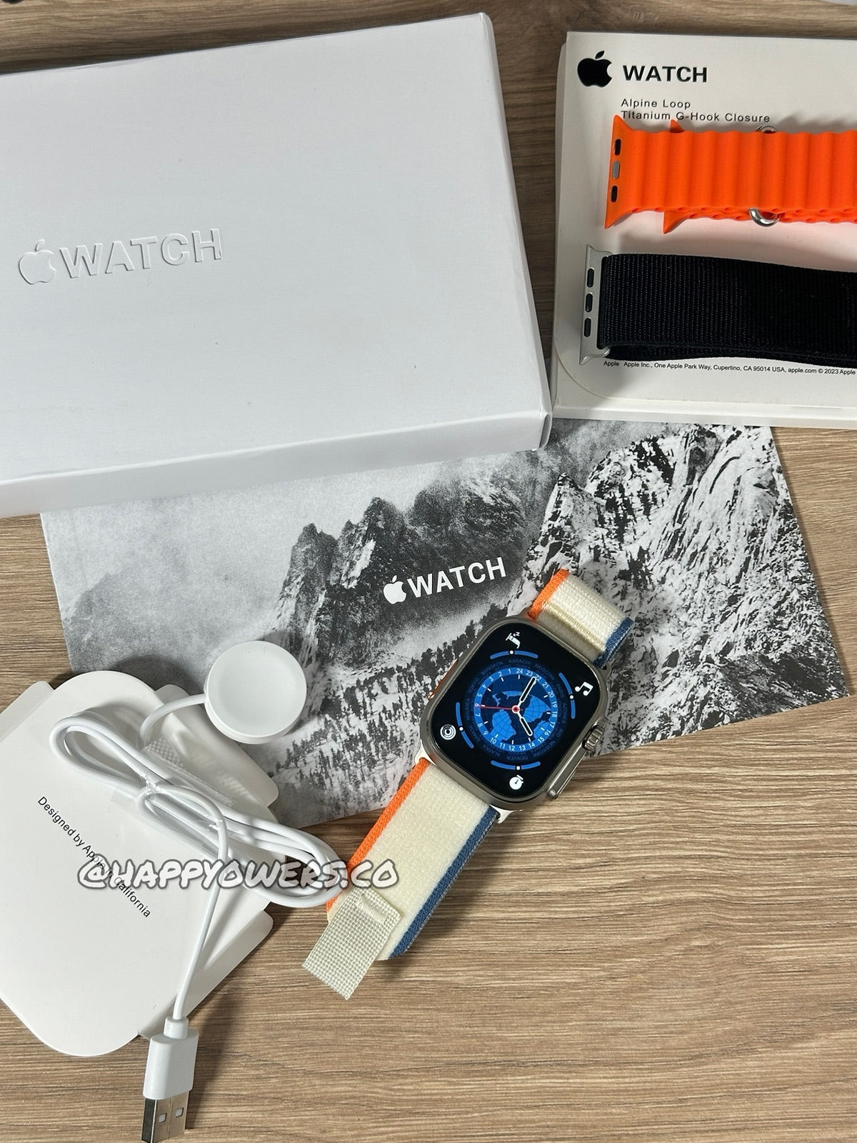 iWATCH ULTRA 2 - MÁS 3 CORREAS CALIDAD GAMA ALTA CONTRAMARCADO CON LA MANZANA