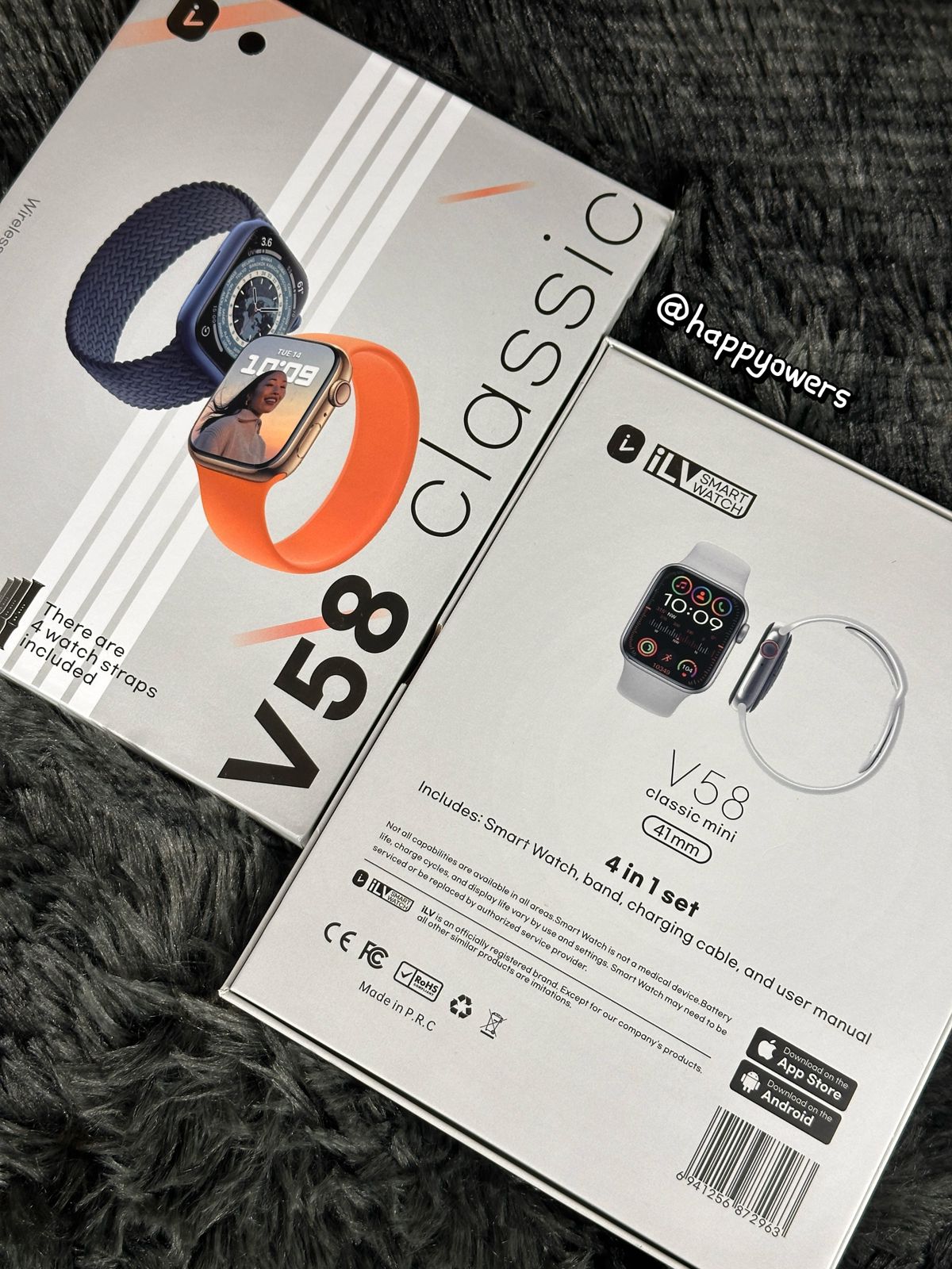 COMBO SMARTWATCH V58 CLASSIC | MINI 41 MM + 4 CORREAS + AIRPODS