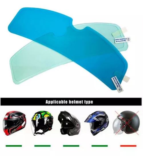 Visor antilluvia - Visera para casco x 2 unds