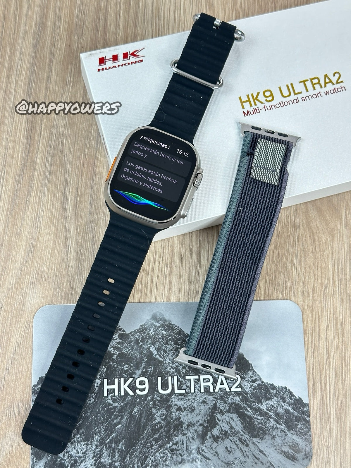 HK9 ULTRA 2 - SMARTWATCH CON CHAT GPT - TRADUCTOR - ISLA DINÁMICA Y MÁS