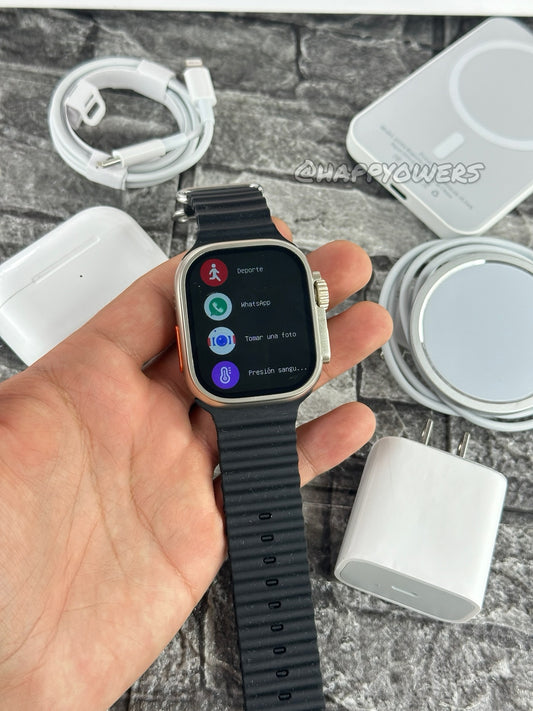 COMBO ULTRA 8 EN 1 - MAGSAFE SMARTWATCH AURICULARES Y MÁS ⌚️🔥🤩
