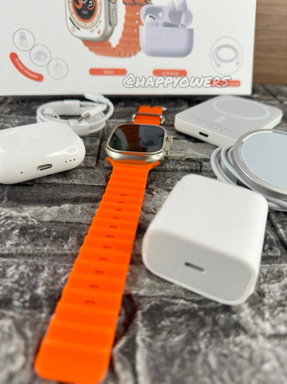 COMBO ULTRA 8 EN 1 - MAGSAFE SMARTWATCH AURICULARES Y MÁS ⌚️🔥🤩
