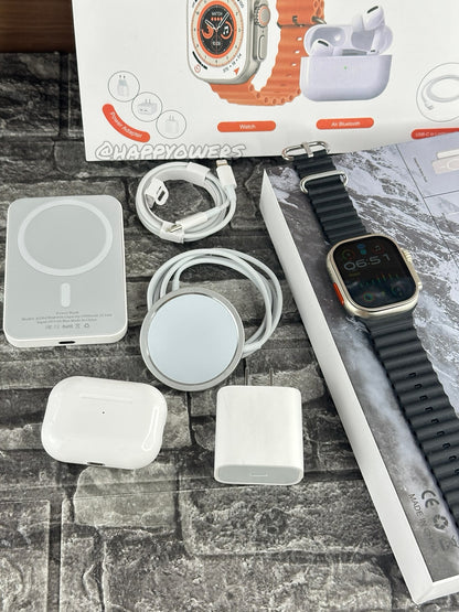 COMBO ULTRA 8 EN 1 - MAGSAFE SMARTWATCH AURICULARES Y MÁS ⌚️🔥🤩