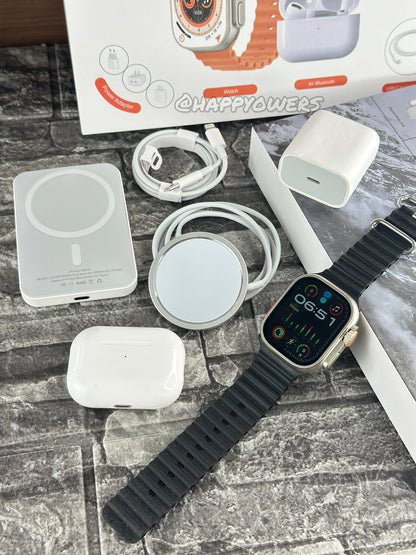 COMBO ULTRA 8 EN 1 - MAGSAFE SMARTWATCH AURICULARES Y MÁS ⌚️🔥🤩