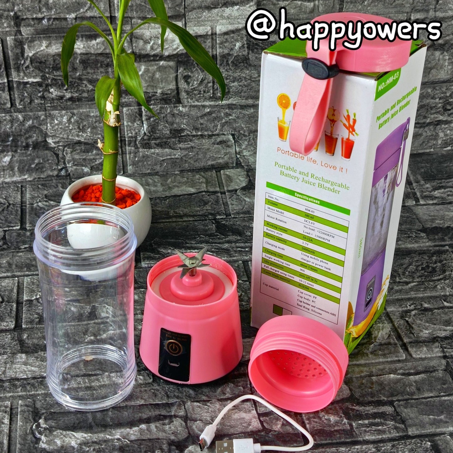 LICUADORA PORTABLE - INALAMBRICA Y FACIL DE CARGAR