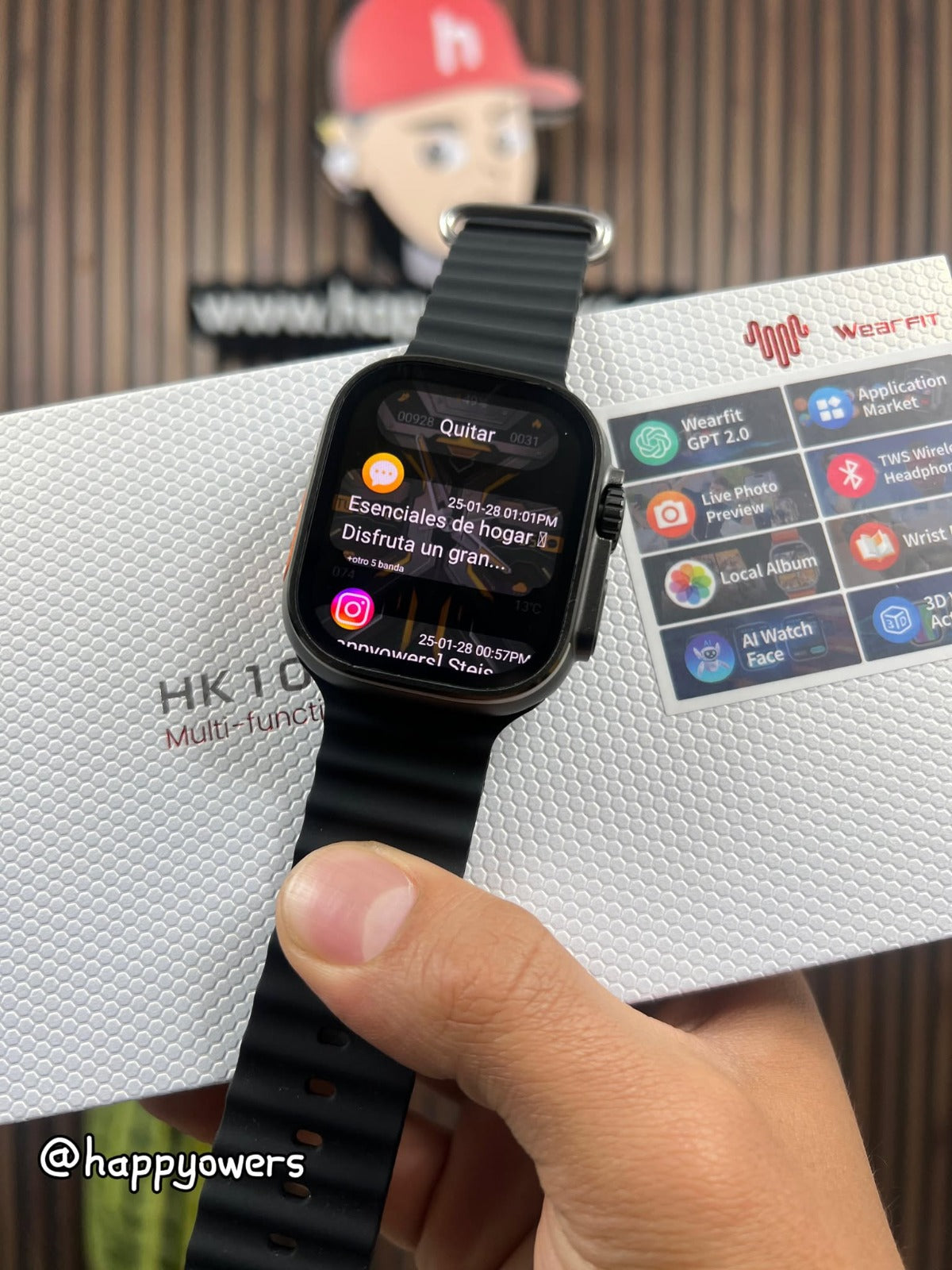 HK 10 Ultra 3 2025 CROMADO NEGRO