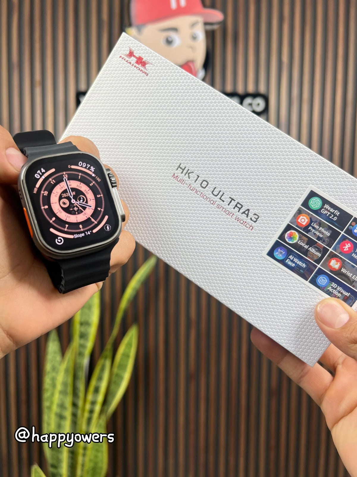 HK 10 Ultra 3 2025 CROMADO NEGRO