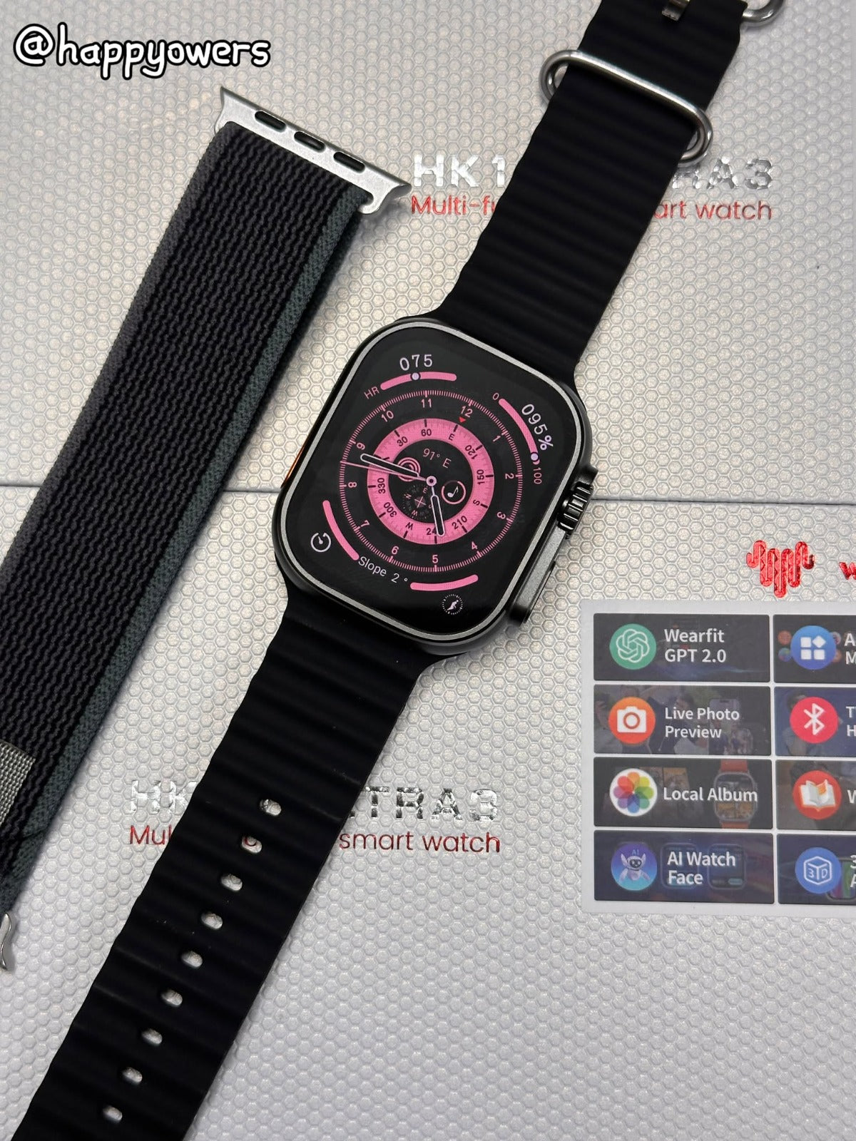 HK 10 Ultra 3 2025 CROMADO NEGRO
