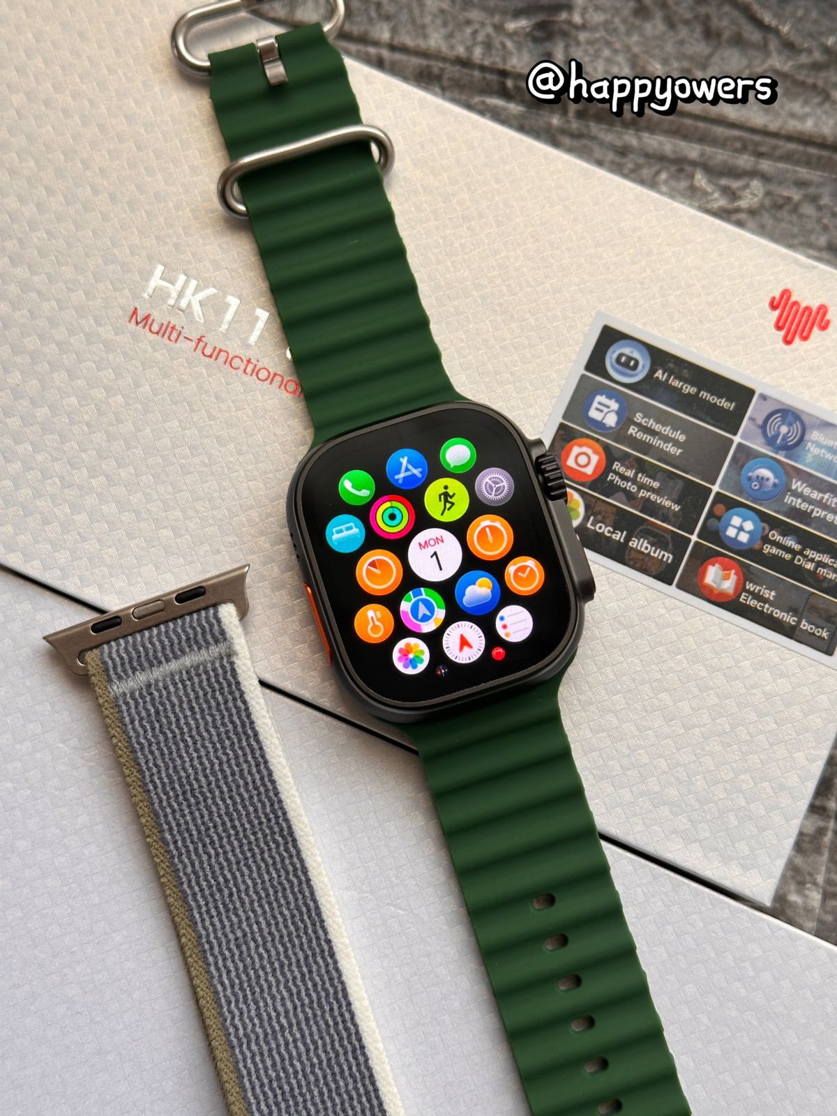 SMARTWATCH HK11 ULTRA 3 - SUPERAMOLED 120 HZ - IA, 4 GB, +40 MODOS DEPORTIVOS