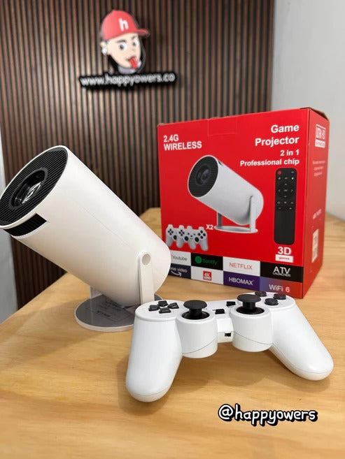 PROYECTOR 2 EN 1 2.4G WIRELESS | CINE EN CASA, JUEGOS Y ENTRETENIMIENTO TOTAL
