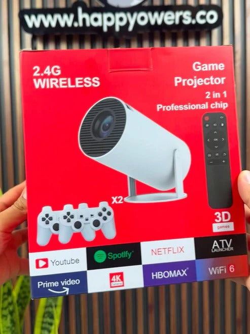 PROYECTOR 2 EN 1 2.4G WIRELESS | CINE EN CASA, JUEGOS Y ENTRETENIMIENTO TOTAL