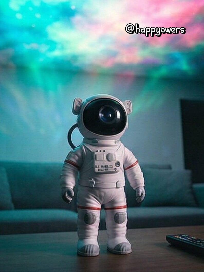 PROYECTOR ASTRONAUTA LED BLUETOOTH | AMBIENTE GALÁCTICO, DISEÑO FUTURISTA Y EXPERIENCIA INMERSIVA