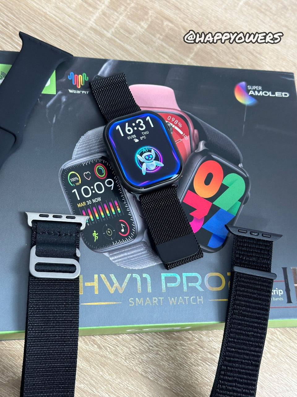 SMARTWACH SERIE 10 (HW11PRO2) CON 4 CORREAS DIFERENTES