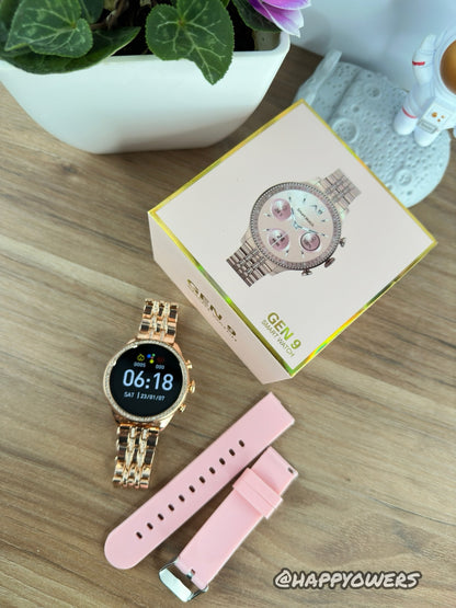 WATCH GEN 9 + PULSO METÁLICO + PULSO EN GOMA