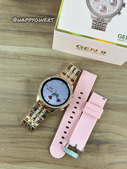 WATCH GEN 9 + PULSO METÁLICO + PULSO EN GOMA