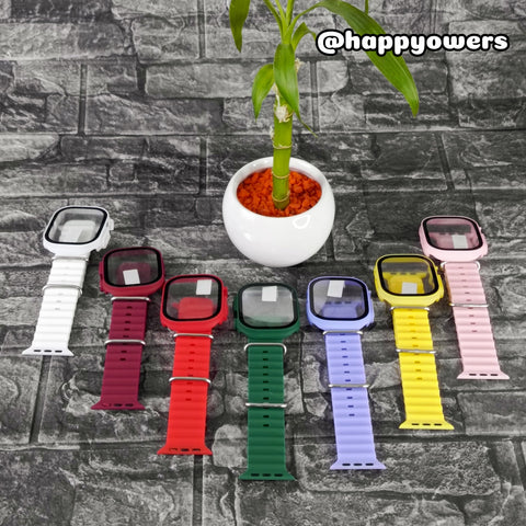 SUPER COMBO CORREA OCEAN BAND + CASE 49 MM DISEÑOS