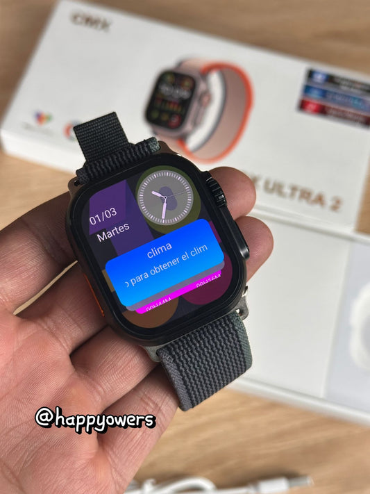 SMARTWATCH CX ULTRA 2 | MARCO NEGRO TITANIO + INTELIGENCIA ARTIFICIAL