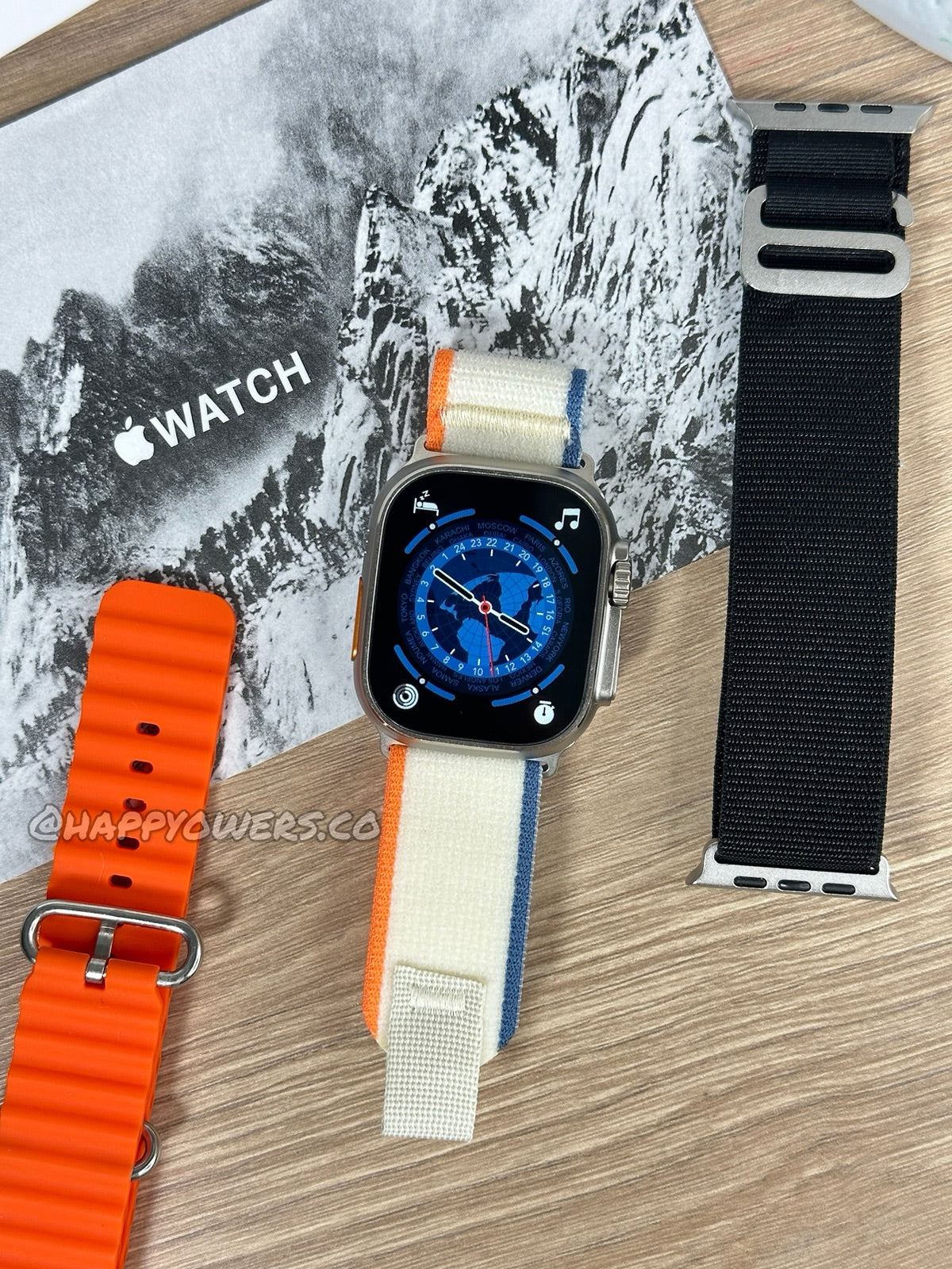 iWATCH ULTRA 2 - MÁS 3 CORREAS CALIDAD GAMA ALTA CONTRAMARCADO CON LA MANZANA