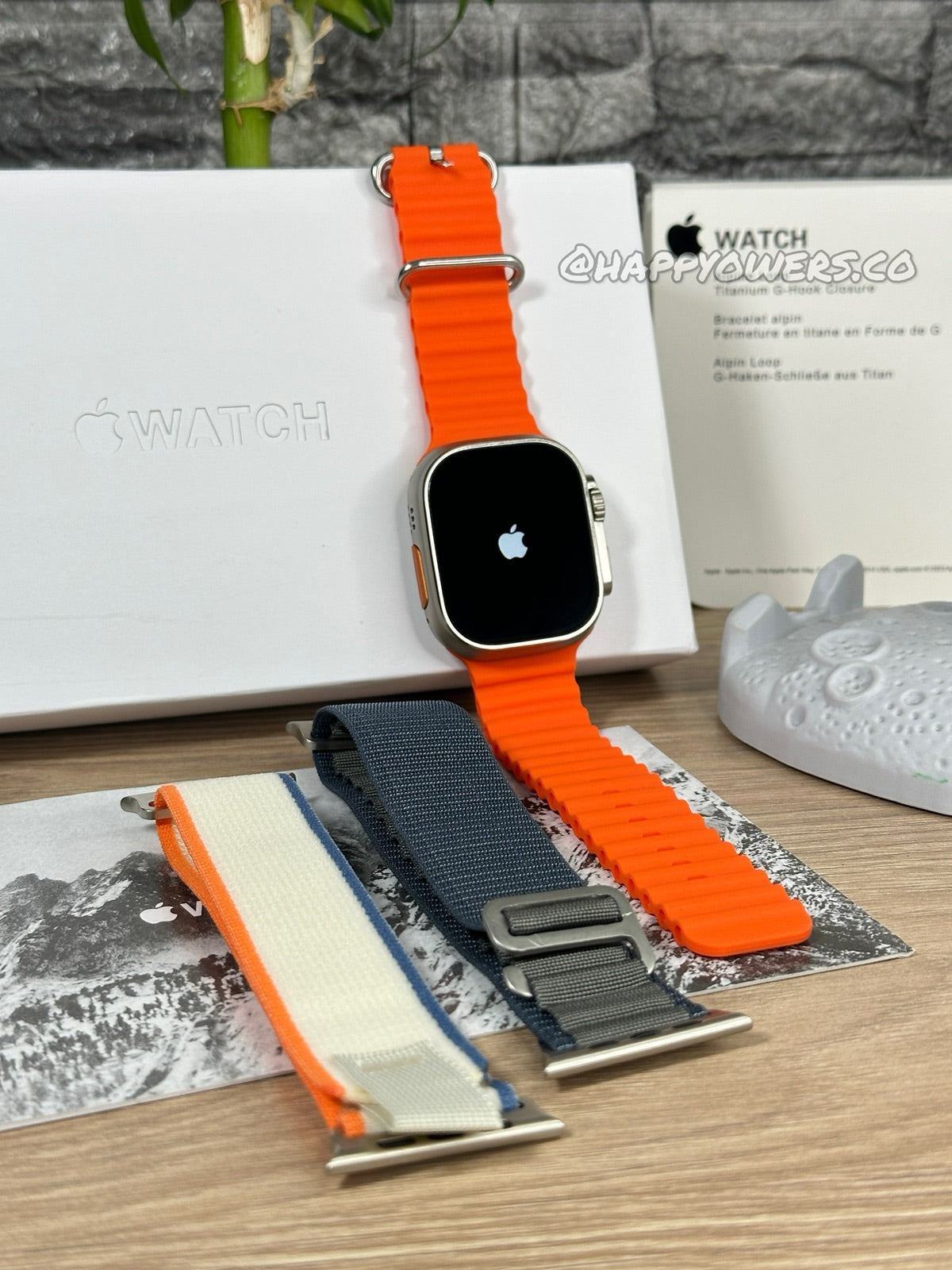 iWATCH ULTRA 2 - MÁS 3 CORREAS CALIDAD GAMA ALTA CONTRAMARCADO CON LA MANZANA