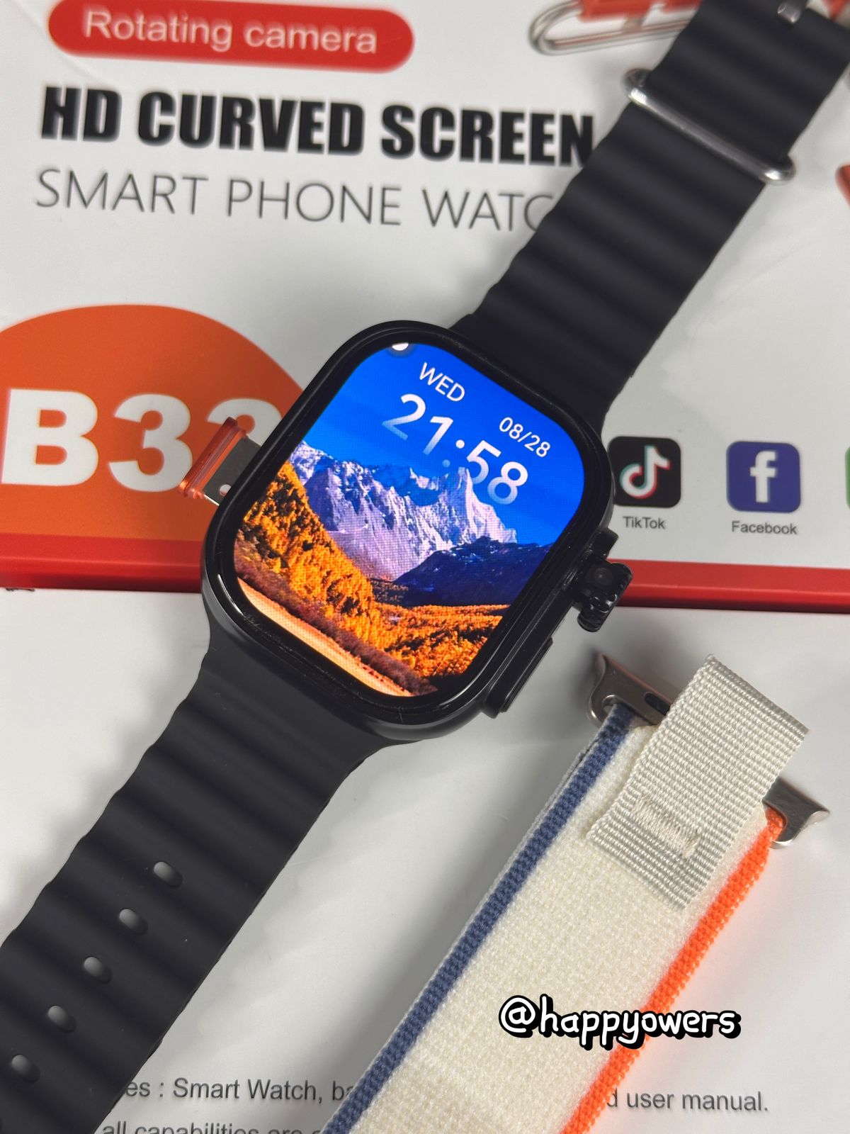 SMARTWATCH B33 | SISTEMA ANDROID | ROM 64G | CAMARA 360 °