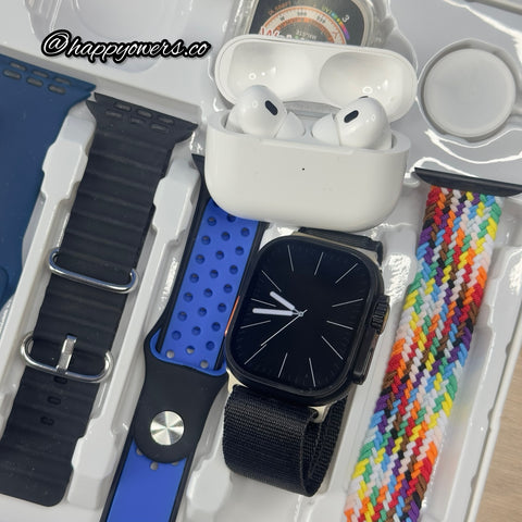SMARTWATCH ULTRA MAX + AURICULARES + 7 CORREAS + CASE PROTECTOR
