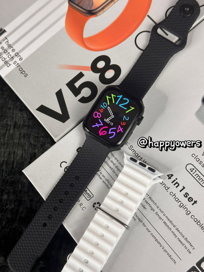 COMBO SMARTWATCH V58 CLASSIC | MINI 41 MM + 4 CORREAS + AIRPODS